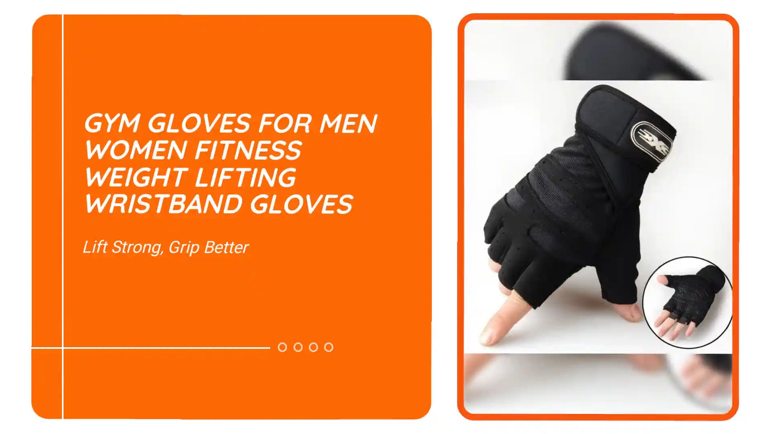 Gym Gloves for Men Women Fitness Weight Lifting Wristband Gloves by@Outfy